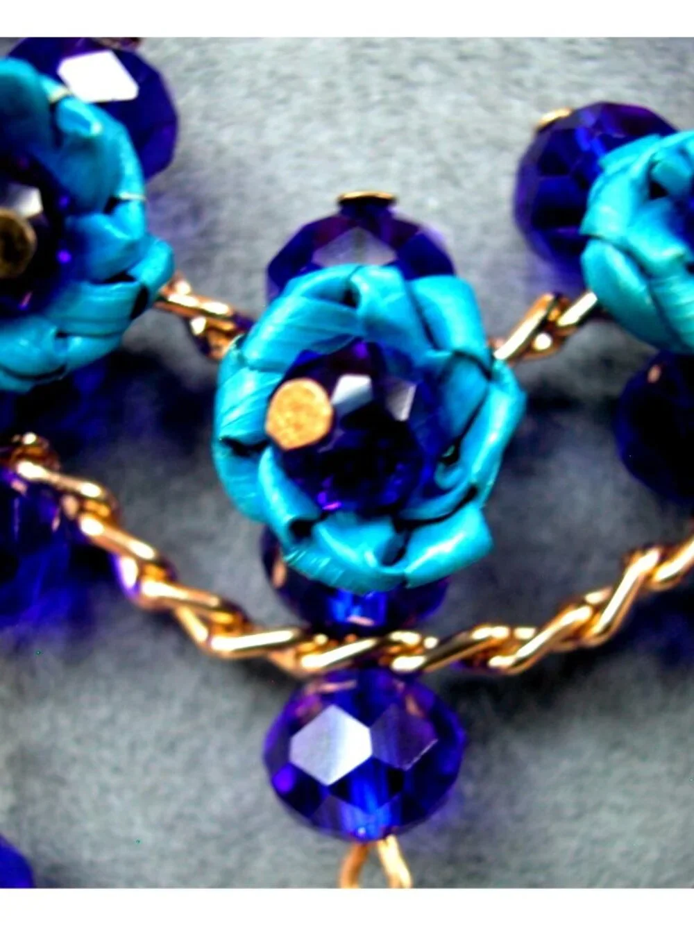 Mexican Artisanal Palm Leaf Necklace, earring Bracelet  Set.